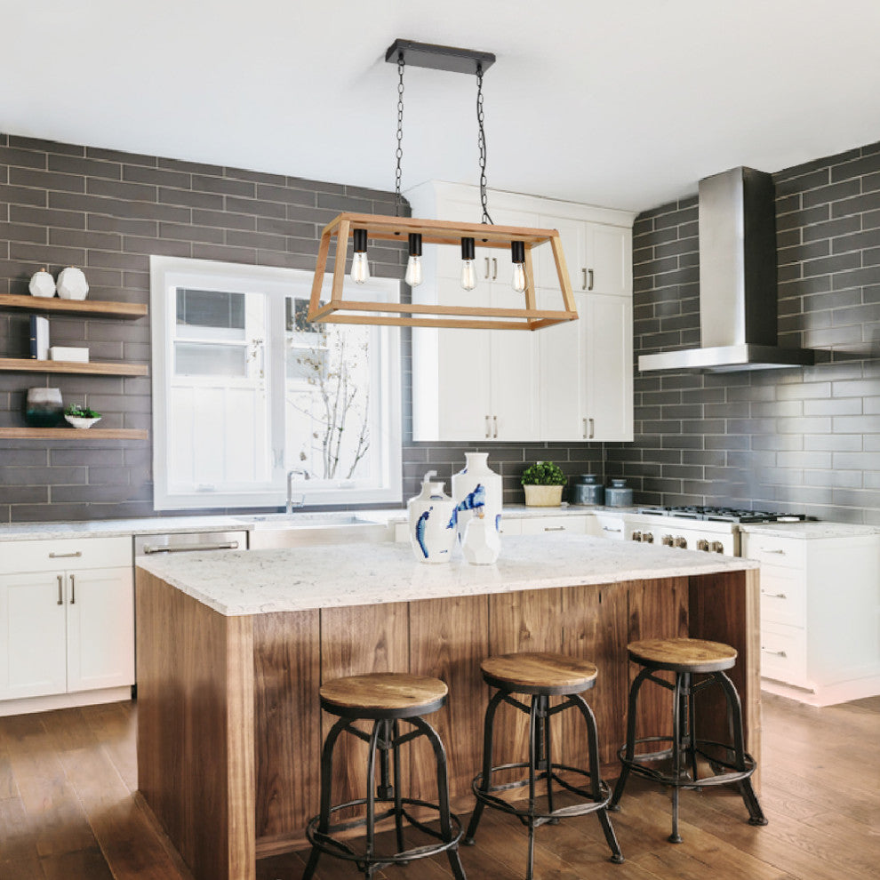 Bristol Wood Pendant Lamp, Natural