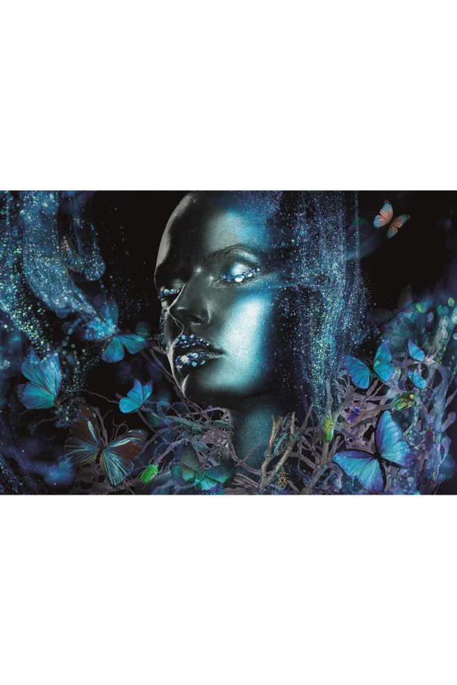 Mystical Woman Photographic Artwork | Andrew Martin Blue Night, 71" X 47"