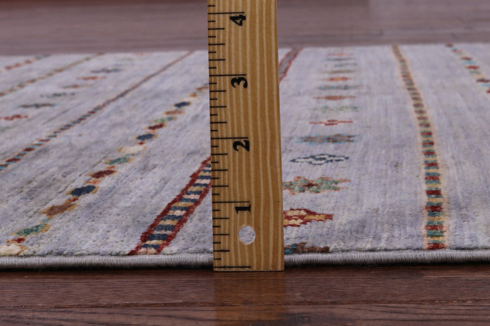 3' 5" X 4' 11" Khorjin Super Kazak Handmade Wool Rug - Q12612