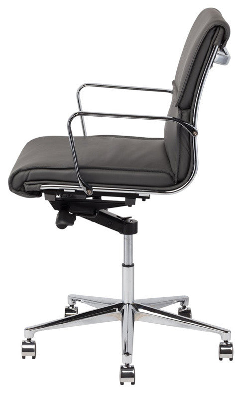 Modern Low Back Office Chair, Gray
