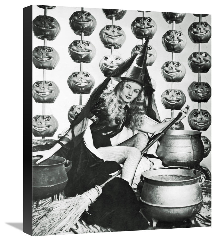 "I Married a Witch - Veronica Lake" Canvas Giclee, 18"x22"