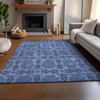Premium Machine Washable Mayfield AMF564 Denim 3' x 5' Rug