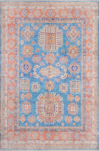 Momeni Chandler Cotton Polyester Traditional Blue Rug 2'3" X 7'6" Runner