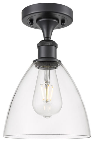 Innovations 516-1C-BK-GBD-752-LED 1 Light Semi-Flush Mount, Matte Black