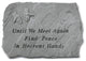 Garden Accent Stone, "Until We Meet Again Find Peace"