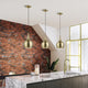 Andes 1 Light Antique Brass Mini Pendant