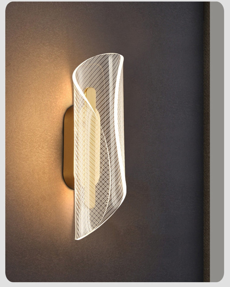 Toledo | Gold LED Wall Light Fixture For Bedroom