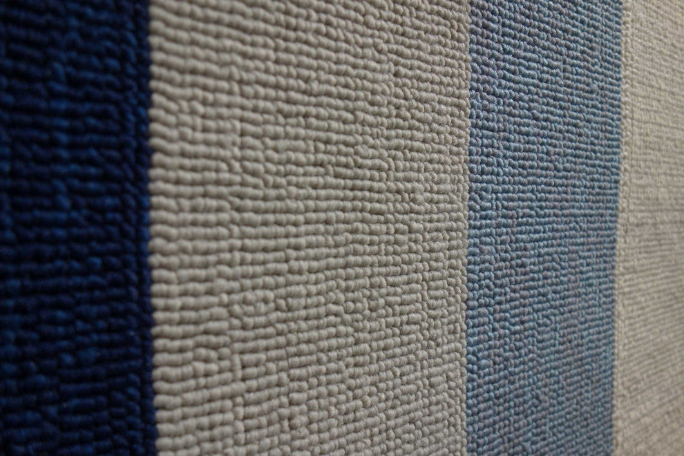 HomeRoots 6' x 9' UV treated Polypropylene Slate or Navy Area Rug