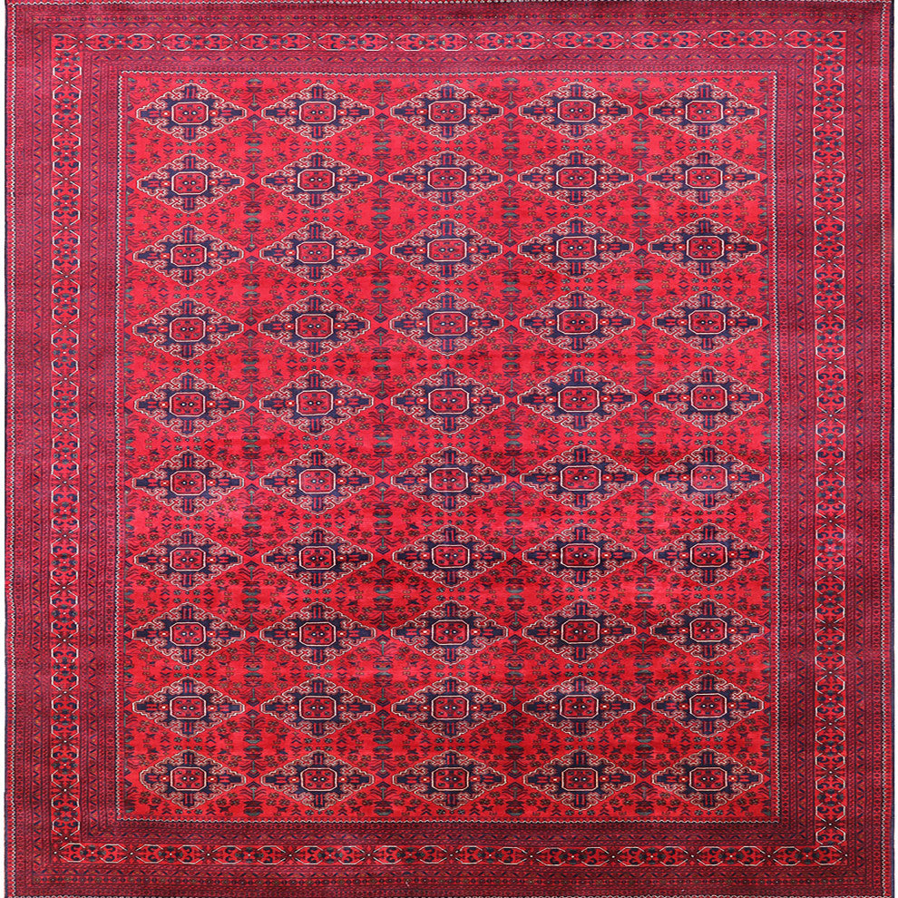 Ahgly Company Indoor Square Mid-Century Modern Area Rugs, 5' Square