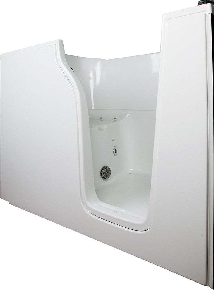 Bariatric 4.58'x35" Walk-In Air and Hydrotherapy Massage Right Drain