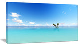 "Blue Corals Island Sea" Canvas Print