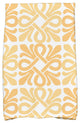 18x30" Tiki Square, Geometric Print Hand Towels, Yellow