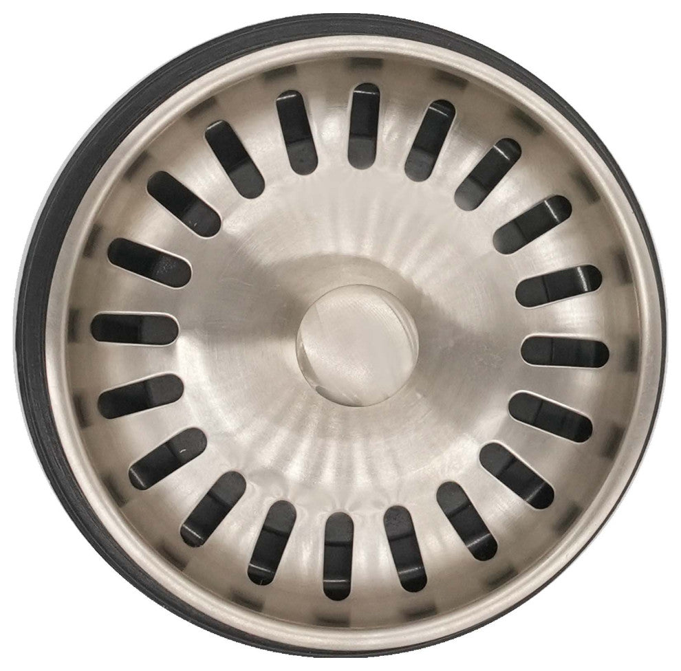 Insinkerator Style Extra-Deep Disposal Flange And Strainer, Satin Nickel