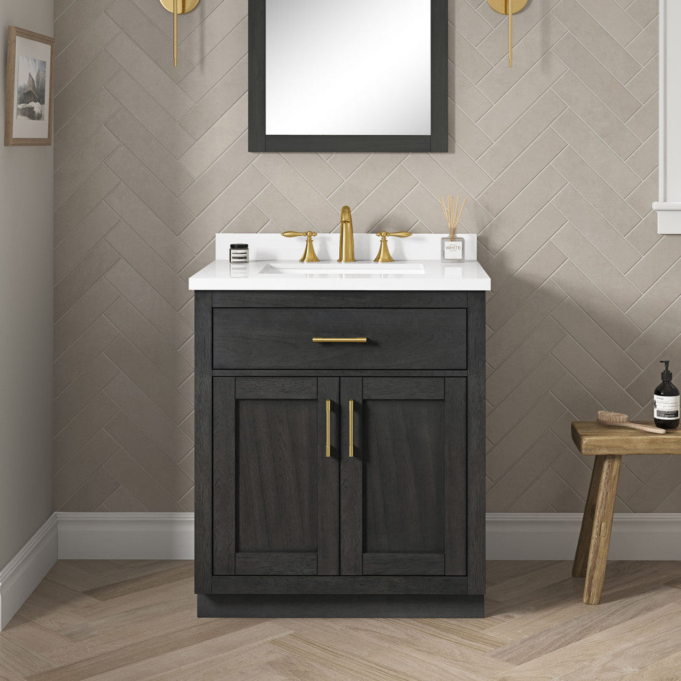 OVE Decors Bailey Vanity, Matte Black, 72"