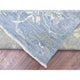 Gray Afghan Angora Oushak Flowing Design Soft Wool Hand Knotted Rug, 8'0"x9'9"