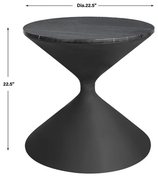 Uttermost Time's Up Hourglass Shaped Side Table