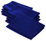 LA Linen Pack-10 Polyester Poplin Napkin 18 by 18", Royal Blue