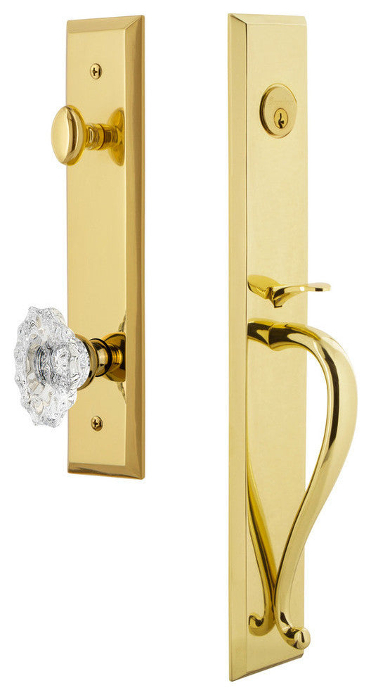 Fifth Avenue 1-Piece Dummy Handleset, S Grip and Biarritz Knob, 849298