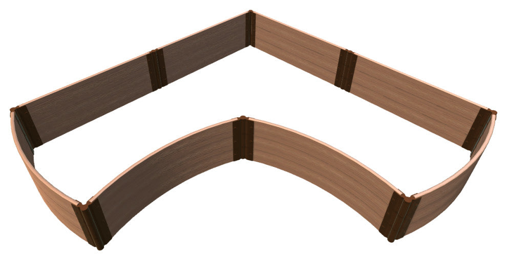 Classic Sienna 'Ok Corral' - 8' X 8' X 16.5" Raised Garden Bed - 1" Profile