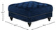 Sabrina Velvet Upholstered Ottoman, Navy