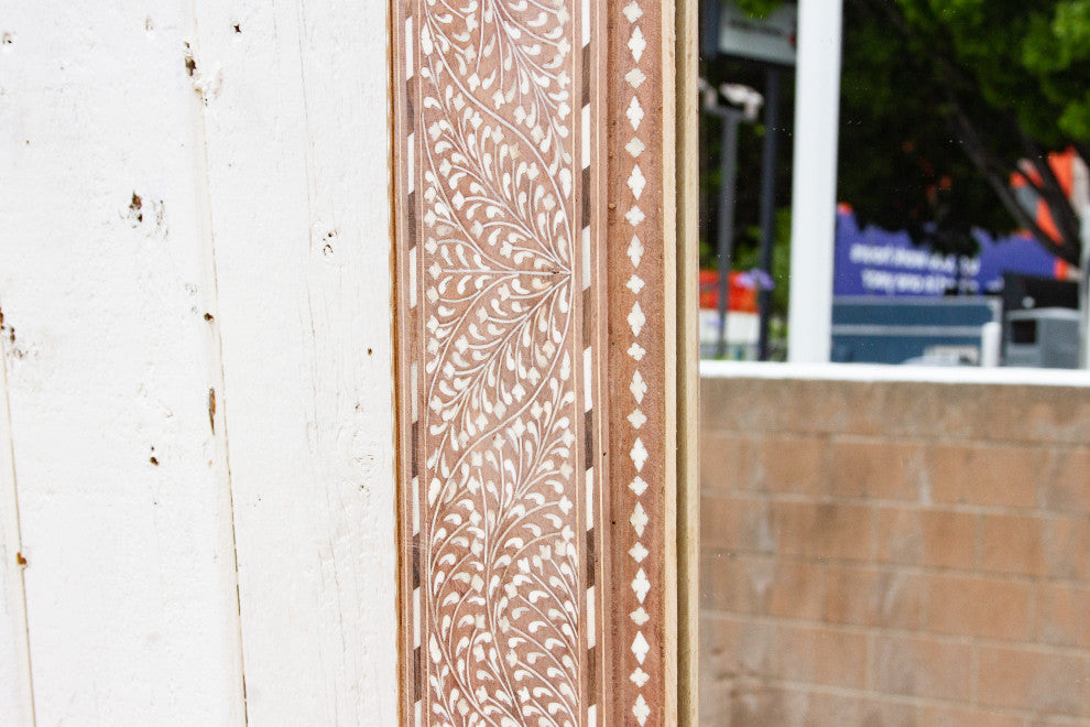 Charming Anglo-Indian Inlaid Mirror