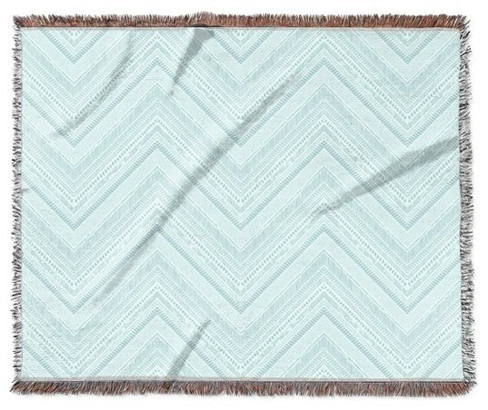 "Ornate Chevron" Woven Blanket 80"x60"