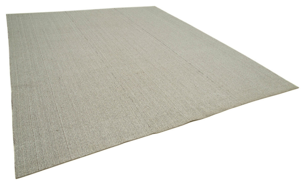 Rug N Carpet - Handmade Turkish 10' 4'' x 12' 6'' Flatweave Wool Kilim Rug