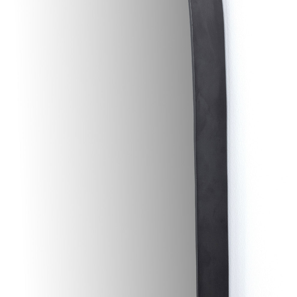 Georgina Wide Mirror-Iron Matte Black