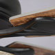 52 in Rustic Remote Control Ceiling fan in Matte Black