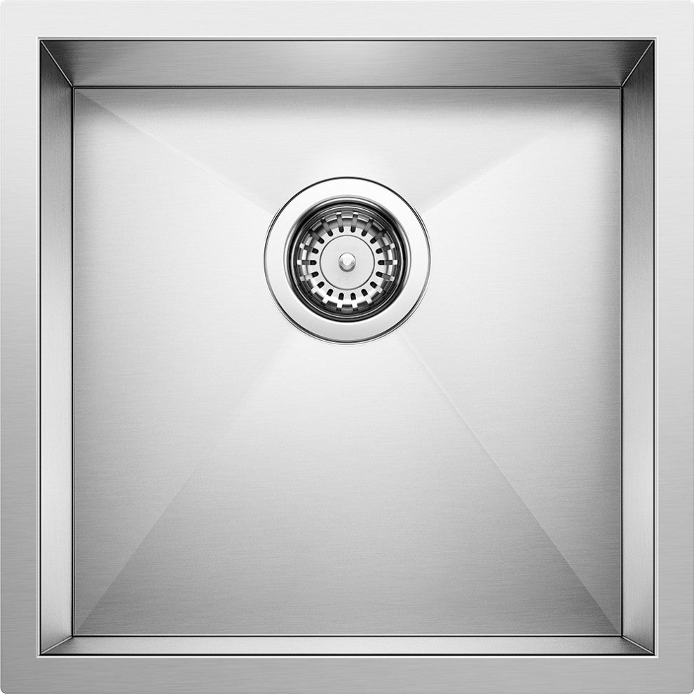 Blanco 516209 18"x19" Single Undermount Kitchen Sink, Stainless Steel