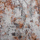 8'x10' Brown and White Abstract Earth Area Rug