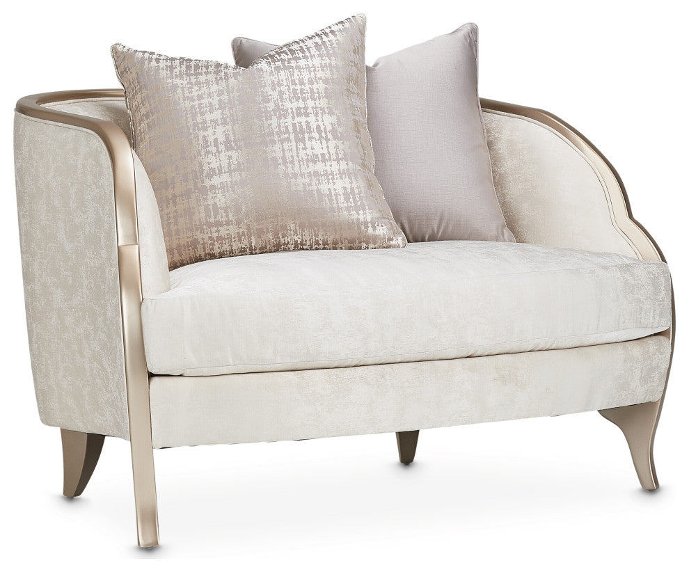 Malibu Crest Chair and Half - Cloud White/Chardonnay