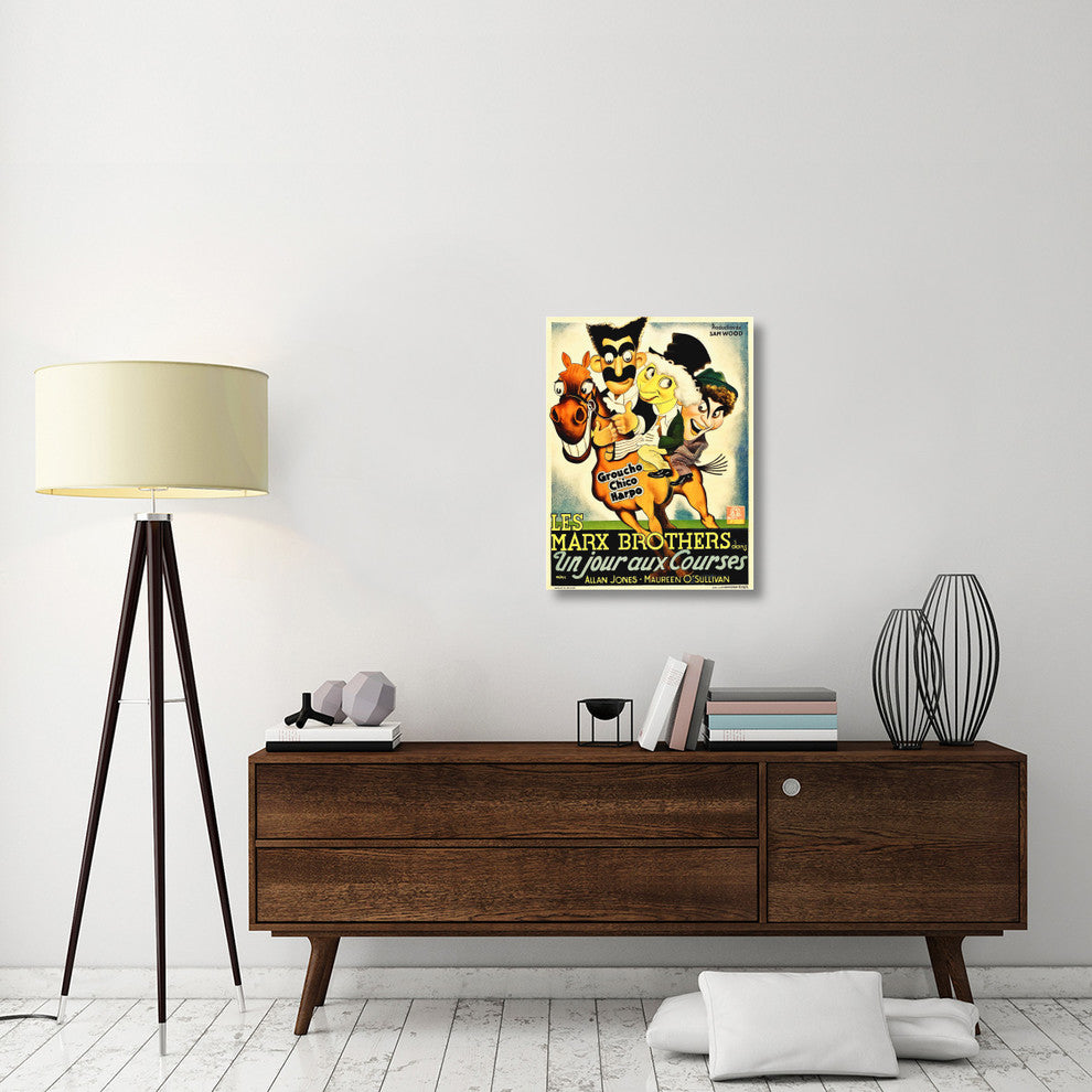 "Marx Brothers - French - A Day at the Races 02" Canvas Giclee, 23"x30"