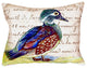 Female Wood Duck Script No Cord Pillow - Set of Two 16x20