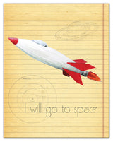 Go To Space 11x14 Canvas Wall Art