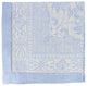 French Home Linen Set of 6 Astra Napkins Ivory and Light Blue