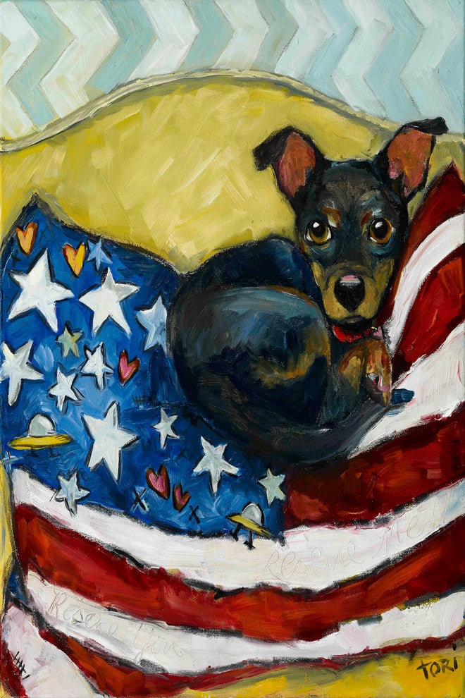 "Rescue Me Rescue You" Painting Print on Canvas by Tori Campisi