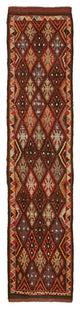 Rug N Carpet - Handwoven Oriental 2' 11" x 11' 10" Antique Runner Rug
