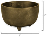 Relic Metal Footed Bowl, Small