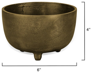 Relic Metal Footed Bowl, Small