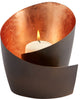 Cyan Mars Candleholder, Copper