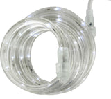 LED Rope Light, 9Ft, 120V, 2-Wire, 1/2", Pack of 6, White