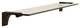 Alno 19" Glass Shelf with Brackets in Bronze