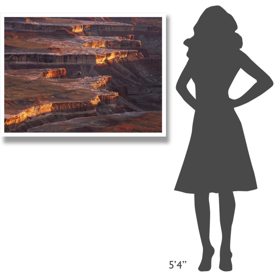 "Grandview Point over Monument Basin, Canyonlands NP" Paper Art, 42"x32"