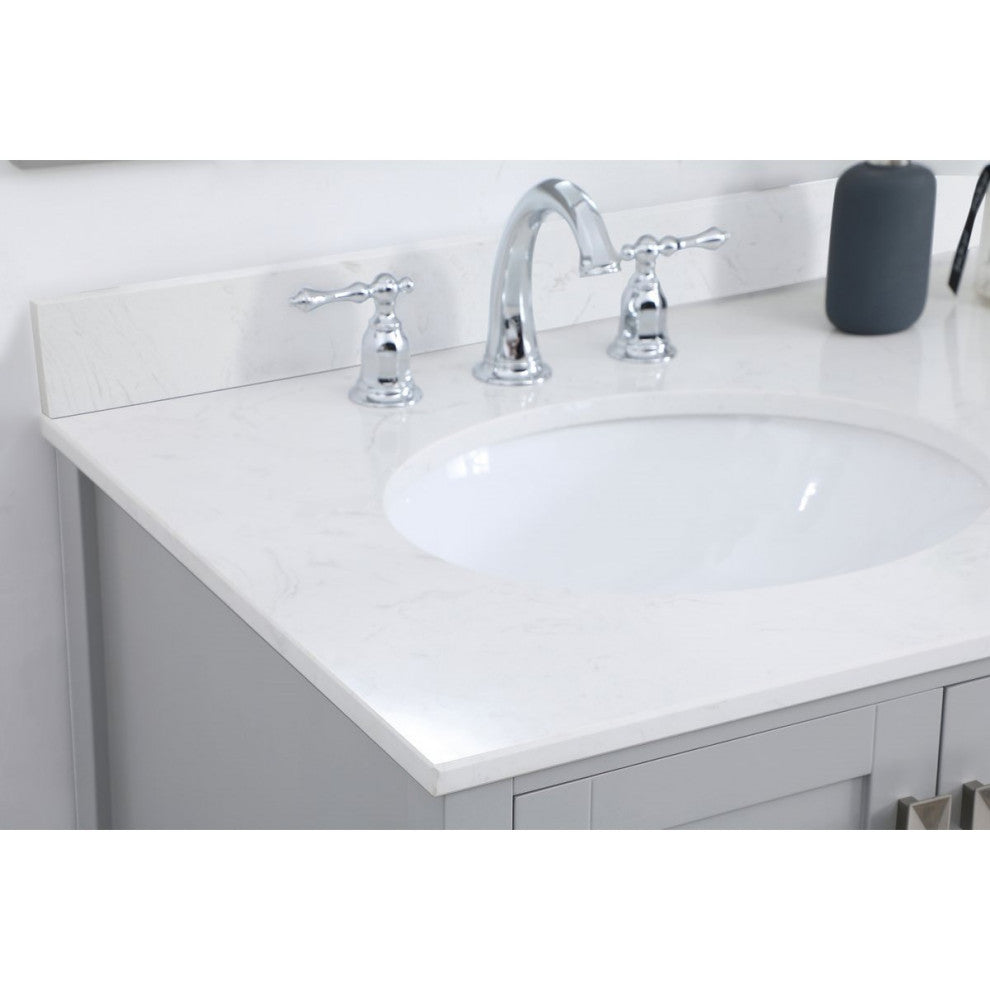 Elegant Decor Irene Bathroom Vanity Gray