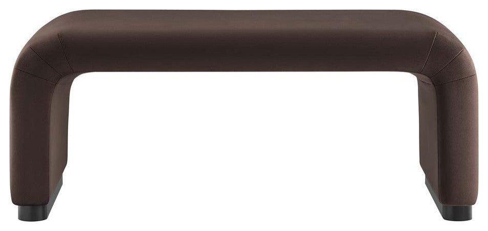 Koda Performance Velvet Waterfall Ottoman