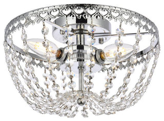 Kaine 12" Flush Mount, Chrome