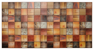 Multicolor Timber 3D Wall Panels, Set of 5, Covers 25.6 Sq Ft