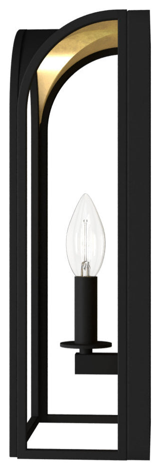 Hunter Dukestown Natural Iron, Gold Leaf 1 Light Sconce Wall