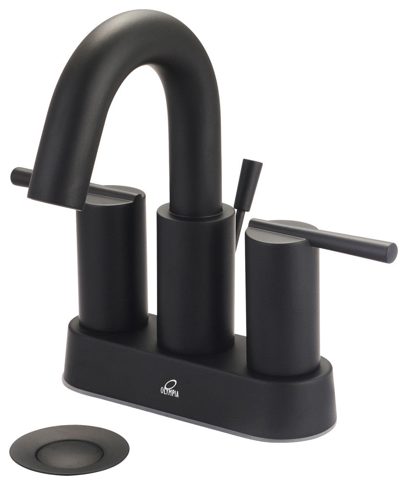 I2V Two Handle Bathroom Faucet, Matte Black